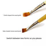 Wood Grain Pen Furniture Repair Four Forks Wood Grain Brush Furniture Cosmetic Repair Materials  Painting Brush   Paint Tools
