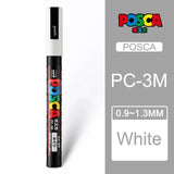 UNI POSCA Markers Set PC-1M/3M/5M Permanent Acrylic Paint Pen Quick Dry Graffiti Painting Art Supplies Japanese Stationery