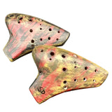 Double Tube Ocarina 16 Hole SD Tone Ocarinas Professional Musical Instruments Adult Children Performers Ceramic Flute