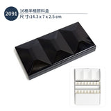 Italian FOME Solid Watercolor Paint Enamel Box 12/16/18/24 Half Grid Full Grid Palette Art Supplies