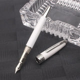 Quality M B 163 Black Ballpoint Rollerball Pen Platinum Coated Metal Ultra Black White Gel Pen for Writing