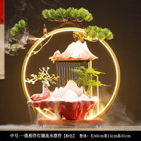 AOOKMIYA ART+ Creative Gifts Chinese water charm decoration creative circulating water home decoration desktop housewarming opening gift box