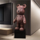 Bear Decoration Landing Figurine Resin Material Ornaments Sculpture Beside The TV Cabinet in The Living Room Festival Gift