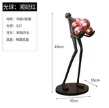 AOOKMIYA ART+ Creative Gifts Creative humanoid sculpture floor lamp ball designer exhibition hall living room lobby large figure FRP ornaments