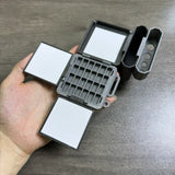 AOOKMIYA Portable Watercolor Palette 9/16/24 Grid Paint Box Washing Bucket Set 3D Printing Foldable Travel Painting Art Supplies