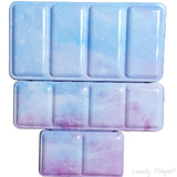 Empty Watercolor Palette Mix Set, Metal Watercolor Paint Case with Lid, Paint Box for Travel Gouache Oil Painting