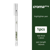 Croma Watercolor Comic Highlight Pen 1mm Stroke Hook Line Pen Hand-painted Art White High Light White Neutral Pen Art Supplies