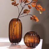 Nordic Modern Cactus Glass Vase Light Luxury Creative High-end Flower Arrangement Home Entrance Simple Decoration Ornaments