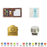 AOOKMIYA 15-Color Schminke College Watercolor Paint Box 0.5ML Portable Walnut Watercolor Palette Artist Travel Painting Art Supplies
