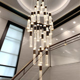 Modern home decoration crystal chandelier, stair Pendant lamp, living room Pendant lights, interior lighting