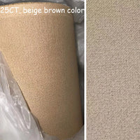 AOOKMIYA 100% Cotton Evenweave 32CT 28CT 25CT 22CT Cross Stitch Embroidery Canvas Fabric Cloth White Shiny Linen Flaxen Beige Brown Color