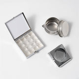 AOOKMIYA Mini Portable Paint Box Empty Box 10/16 Grid Palette Watercolor Moisturizing Box Student Artist Travel Painting  Art Supplies