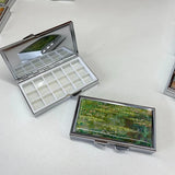 AOOKMIYA 16/18 Grid Watercolor Palette Mini Paint Packaging Tin Box Student Portable Watercolor Box Aquarel Painting Art Supplies