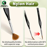 AOOKMIYA Marie's 2pcs Fine Micro Paint Brush,11 Sizes Detail Paintbrushes for Number Painting,Acrylic,Craft,Mini Figure,Rock for Artists