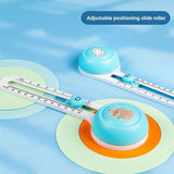 360 ° Rotating Rounder Student Tent Paper Cutting Knife Roller Cutting Flexible Anti Slip Pad Portable Plastic Mini Cutter