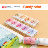 AOOKMIYA Full Pan White Nights Artists Solid Watercolor Paints 19 Colors Macaron/Candy Color for Painters Student Art Supplies