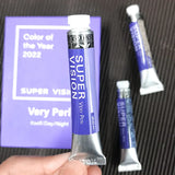 AOOKMIYA SUPER VISION NEW Pearlescent Layered Color Watercolor Paint 3-color Set Mica Periwinkle Blue Popular Color Artist Art Supplies