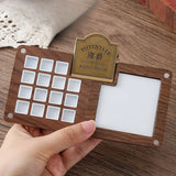 AOOKMIYA Travel Portable Empty Walnut Watercolor Palette Set Magnetic Clip 15 Grid Paint Box Student Sketching Painting Art Supplies