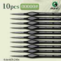 AOOKMIYA 10/12/15pcs 00000 Marie's Miniature Paint Brushes, Detail Paintbrushes Set for Acrylic,Number,Figurine,Craft,Models,Rock,