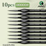AOOKMIYA 10/12/15pcs 00000 Marie's Miniature Paint Brushes, Detail Paintbrushes Set for Acrylic,Number,Figurine,Craft,Models,Rock,