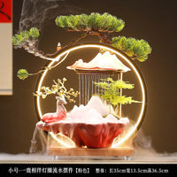 AOOKMIYA ART+ Creative Gifts Chinese water charm decoration creative circulating water home decoration desktop housewarming opening gift box