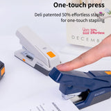 AOOKMIYA Deli Heavy Duty Stapler Effortless Stapler 25 Sheets Stationery Stapler Without Staples School Supplies Office Accessories