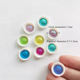 AOOKMIYA Pearl/Chameleon Watercolor Pig Test Points 9/12 Color Trial Sample Painting Calligraphy Nail Art Glitter Watercolor Art Supplies