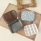 Empty Watercolor Palette Mini Travel Paint Box Metal Watercolor Paint Packing Box Going Out Sketching Painting Art Supplies