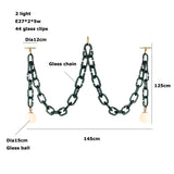 LED Artistic Colorized Chain Of Fate White Bubble Chandelier Lustre Hanging Lamps Suspension Luminaire Lampen For Dinning Room