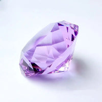 AOOKMIYA 1pcs Crystal Diamond Shaped Paperweight Decorative Cut Glass Giant Gemstone Wedding Christmas Ornament Gifts