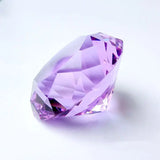 AOOKMIYA 1pcs Crystal Diamond Shaped Paperweight Decorative Cut Glass Giant Gemstone Wedding Christmas Ornament Gifts