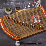 AOOKMIYA Chinese Guzheng 21 String Ebony Solid Wood Portable Guzheng Beginners Professional Playing Musical Stringed Instruments AOOKMIYA.COM