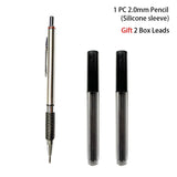 Mechanical Pencil Set 0.3 0.5 0.7 0.9 1.3 2.0mm Full Metal Art Drawing Painting Automatic Pencil Office School Supply Stationery