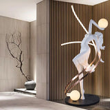 Misha White Goddess Statue Floor Lamp , Liberty Sculpture Floor Lamp , Art Human Floor Lamp