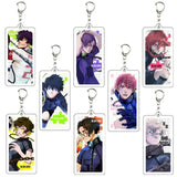 AOOKMIYA ART+ Creative Gifts Blue Lock Isagi Yoichi Acrylic Anime Keychain Bag Charms Pendant Jewelry Cute Creative Key Ring Friends Gift Figure Cartoon