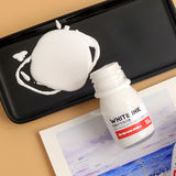 AOOKMIYA 30ML/bottle Watercolor Highlight White Ink Opaque Strong Coverage Painting Hair Dot Highlight Comic White Ink Art Supplies