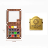 AOOKMIYA 15-Color Schminke College Watercolor Paint Box 0.5ML Portable Walnut Watercolor Palette Artist Travel Painting Art Supplies