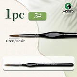 AOOKMIYA Marie's Micro Paint Brush, 11 Sizes Miniature Synthetic Model Paintbrushes with Triangular Handles for Detail, Rock Painting