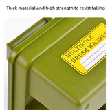 Square Pencil Wash Bucket Plastic Drawing Pencil Wash Bucket Desktop Stationery Organizer Portable Outdoor Sketch Pencil Washers