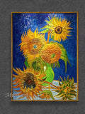 Modern 100% Hand Painted SunflowerOil Painting Reproduction Canvas Wall Art Unframed Paintings Wall Picture Artwork Unframed