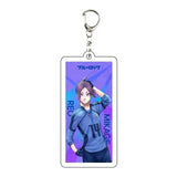 AOOKMIYA ART+ Creative Gifts Blue Lock Isagi Yoichi Acrylic Anime Keychain Bag Charms Pendant Jewelry Cute Creative Key Ring Friends Gift Figure Cartoon