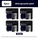 MIYA HIMI Jelly Pigment Single 30ml Gouache Pigment 56 Colors Beginners Try Supplement Replacement Training Art Gouache Pigment