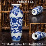 Hand-painted Blue and White Porcelain Bottle, Ceramic Ornament, Mini Vase, Appreciation Bottle, Gift