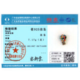 2025 Hot Sale Charms Bead 925 Sterling Silver Pink Butterfly Luminous Firefly Dangle Fit Bangle Bracelet Necklace DIY Jewelry