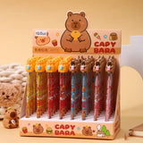 8/48pcs Capybara Non-Sharpening Pencil Cute Stationery Cartoon Pencil Plastic Pencil Student School Office Kids Stationery Gift