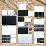 AOOKMIYA Empty TN Magnetic Watercolor Box Portable Travel Paint Dispenser Box Palette Iron Box Beginner Students Art Supplies