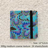 AOOKMIYA 100% Cotton Watercolor Book 300g Fabric Hand Ledger Fine/Medium Coarse Portable Square Pocket Painting Book Art Supplies