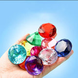 AOOKMIYA 1pcs Crystal Diamond Shaped Paperweight Decorative Cut Glass Giant Gemstone Wedding Christmas Ornament Gifts