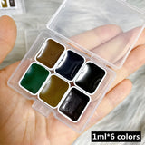AOOKMIYA Schmincke College-level Layered 6-color Watercolor Paint Texture Painting Precipitation Color Sub-pack Acuarela Art Supplies