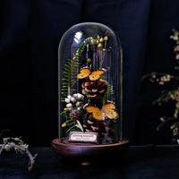 AOOKMIYA ART+ Creative Gifts Butterfly Specimens Plant Specimens Dried Flowers Handmade Ornaments Insects Home Immortal Flowers Display Gifts Micro Landscape